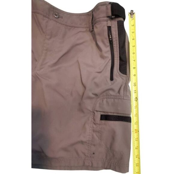 Mens LL Bean Tan Outdoor Cargo Hiking 9" Nylon Shorts Size 44 W - Picture 9 of 9